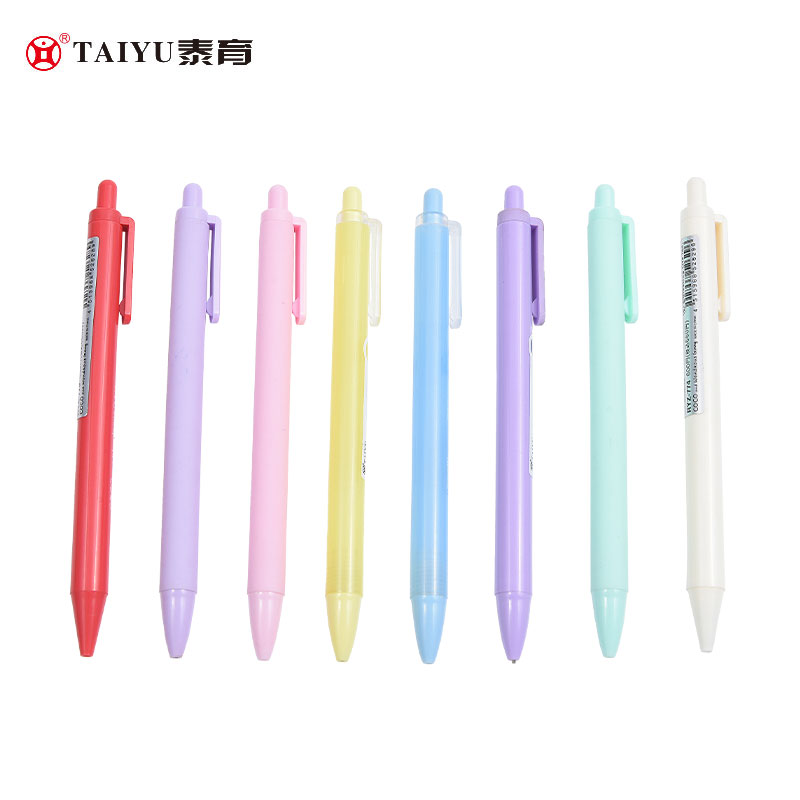 นักเรียนใช้ปากกาลูกลื่นที่มีสีลูกกวาดคลาสสิกสามารถปรับแต่งได้